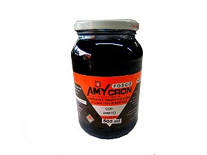 Tinta Para Couro Amycron Preto Fosco 500ml