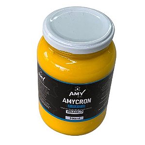 Tinta Para Couro Amycron Amarelo Fosco 500ml