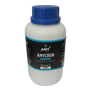 Tinta para Couro Amycron Branco Fosco 500ml