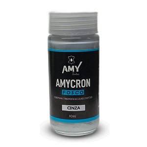 Tinta Para Couro Amycron Cinza Fosco 90ml