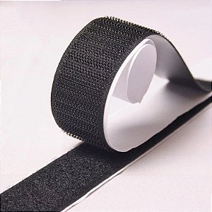 Velcro 2 Preto Autoadesivo Fixa Tudo Metro