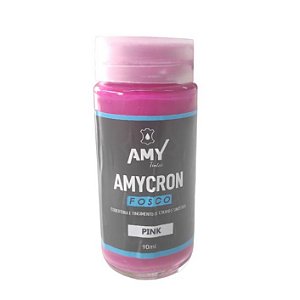 Tinta Para Couro Amycron Rosa Pink Fosco 90ml