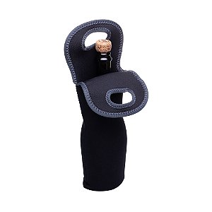 Bolsa Térmica para Vinho Winebag Neoprene Preta
