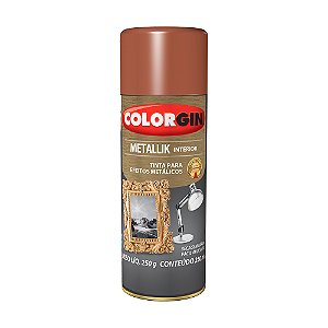 Tinta Spray Colorgin Metallik Cobre 54 350ml
