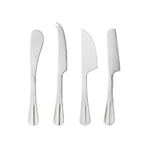 Kit 4 Facas Queijo Inox Positano Lyor