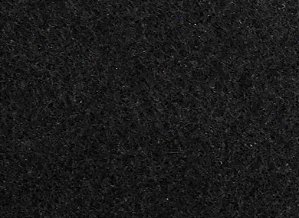 Carpete Agulhado 3mm Sem Resina Preto Largura 2m