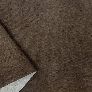 Tecido Impermeável Interno Chenile Soft Essencia Marrom Chocolate