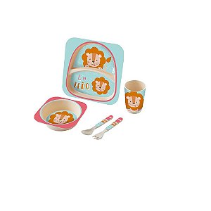 Kit Alimentação Baby 5 Peças Leão - Zoop Toys
