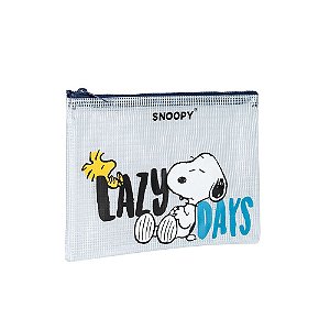 Necessaire Snoopy Lazy Days Azul SP12005AZ