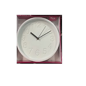 Relógio De Parede Decorativo Branco - Wincy