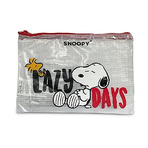 Necessaire Snoopy Lazy Days Vermelha SP12005VM