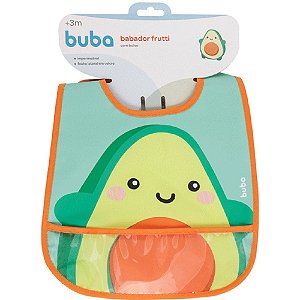 Babador com bolso Frutti - avocado buba