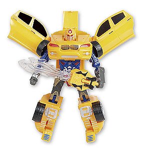 Robot Warriors Amarelo Com Luz e Som ZP00173 - Zoop Toys