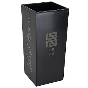 Copo Caldereta De Plástico Quadrado Preto 350ml Black Erva