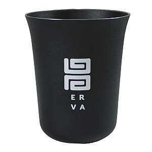 Copo Cuia Alumínio New Classic Preto Fosco 300ml Black Erva