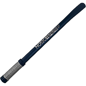 Bomba de Inox Preto Lisa Com Mola Externa Reta 19cm Com Escovinha Nosso Tereré