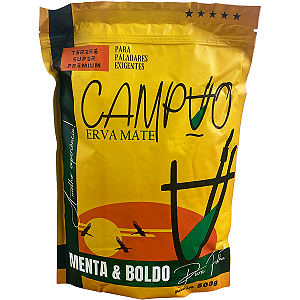 Erva Mate Campão Menta E Boldo Pura Folha Premium 500g