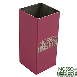 Copo Cuia em Inox Liso Nosso Tereré 250ml Rosa