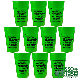 KIT 20 COPOS DE TERERÉ PLÁSTICO VERÃO DIVERSÃO 350ML NOSSO TERERÉ