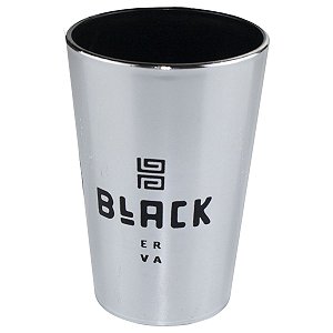 Copo Caldereta Cromado 350ml Black Erva