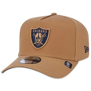 Boné New Era 9FORTY High Crown NFL Oakland Raiders Aba Curva