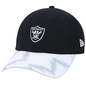 Boné New Era 9FORTY High Crown NFL Oakland Raiders Aba Curva