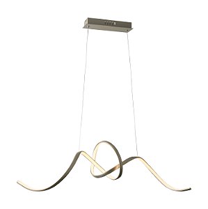 Pendente Lace LED 36W 3000k 100cm Dourado