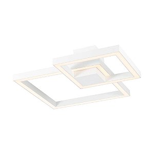 Plafon Fit  LED 58,8W 3000K Bivolt – 535 x 535 x 132mm Branco