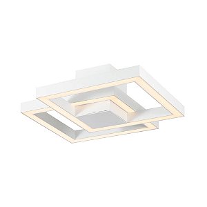 Plafon Fit  LED 50,4W 3000K Bivolt – 410 x 410 x 132mm Branco