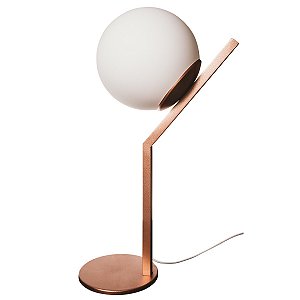 Abajur Angular Tubo Quadrado Globo 14cm 1x E27 - Cobre