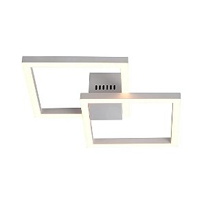 Arandela Plafon Tec LED 41x41cm 45W 3000K Branco GD010W