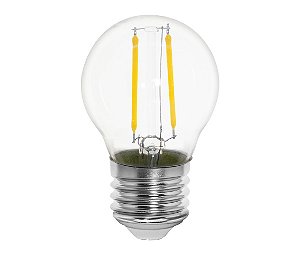 Lampada LED Filamento 2W 2400k Bivolt G45 Bolinha E27 Opus