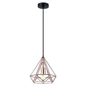 Pendente Mystic 1XE27 25X26cm Cobre Studioluce PD1112-CO