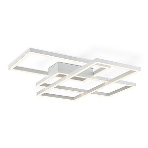 Plafon Quadrus Branco Fosco LED 2700K +Luz PL-099/86.27BF