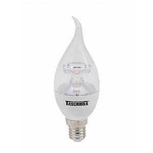 Lampada Led Vela Chama 3w 3000k E14 / E27 Taschibra