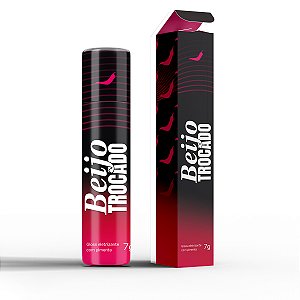 Beijo Trocado 7g Gloss Eletrizante com Pimenta Bala Líquida Comestível Roll-On Pepper Blend