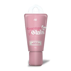 Scurrega Mais Morango 15g Gel Super Deslizante Comestível Pepper Blend