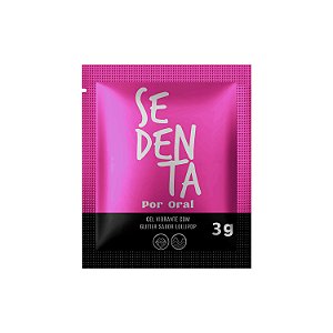Sachê Sedenta Por Oral Lollipop 3g Gel Vibrante Comestível com Glitter Pepper Blend