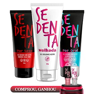 Trio Sedenta Mais Vendidos - Molhada 50g, Sexo 50g, Oral Cereja Ice 50g - Pepper Bend