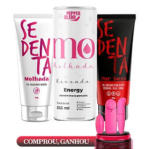 Trio Potência - Sedenta Por Sexo 50g, Molhada 50, Energético Revoada 355ml - Pepper Blend