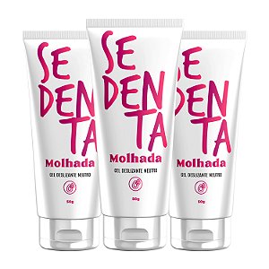 Kit Sedenta Molhada 50g Gel Deslizante Neutro Pepper Blend