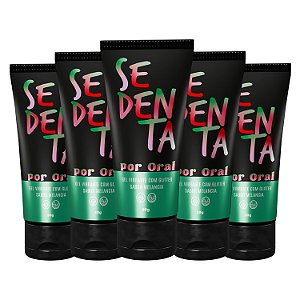 Kit Sedenta Por Oral Melancia Gel Vibrante Comestível com Glitter 50g Pepper Blend