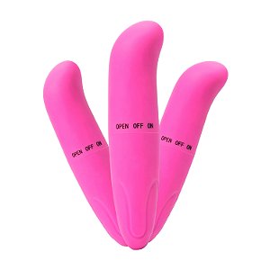 Kit Vibrador Ponto G Toque Aveludado Rosa Importação