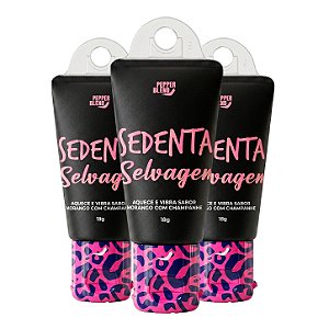 Kit Sedenta Selvagem 18g Vibrador Líquido Facilitador de Orgasmo Pepper Blend