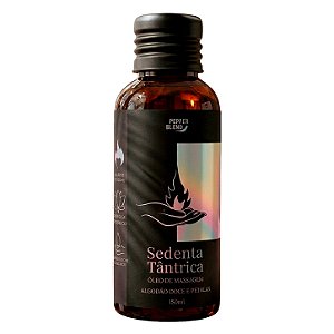 Sedenta Tântrica Óleo de Massagem Algodão Doce e Pétalas 120ml Pepper Blend