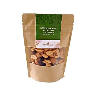 Nuts Mix de Amendoins, Castanhas e Uvas Secas 60g