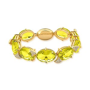 PULSEIRA CRISTAIS PRASIOLITA FECHO IMA OVAL