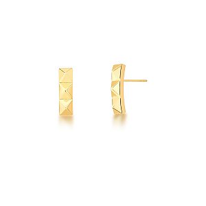 BRINCO SPIKE 3 PIRAMIDES BANHADO A OURO SM