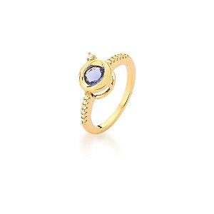 ANEL ORBITAL CRISTAL TANZANITA SM