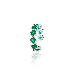 PIERCING UNITÁRIO COM ESMERALDAS PP